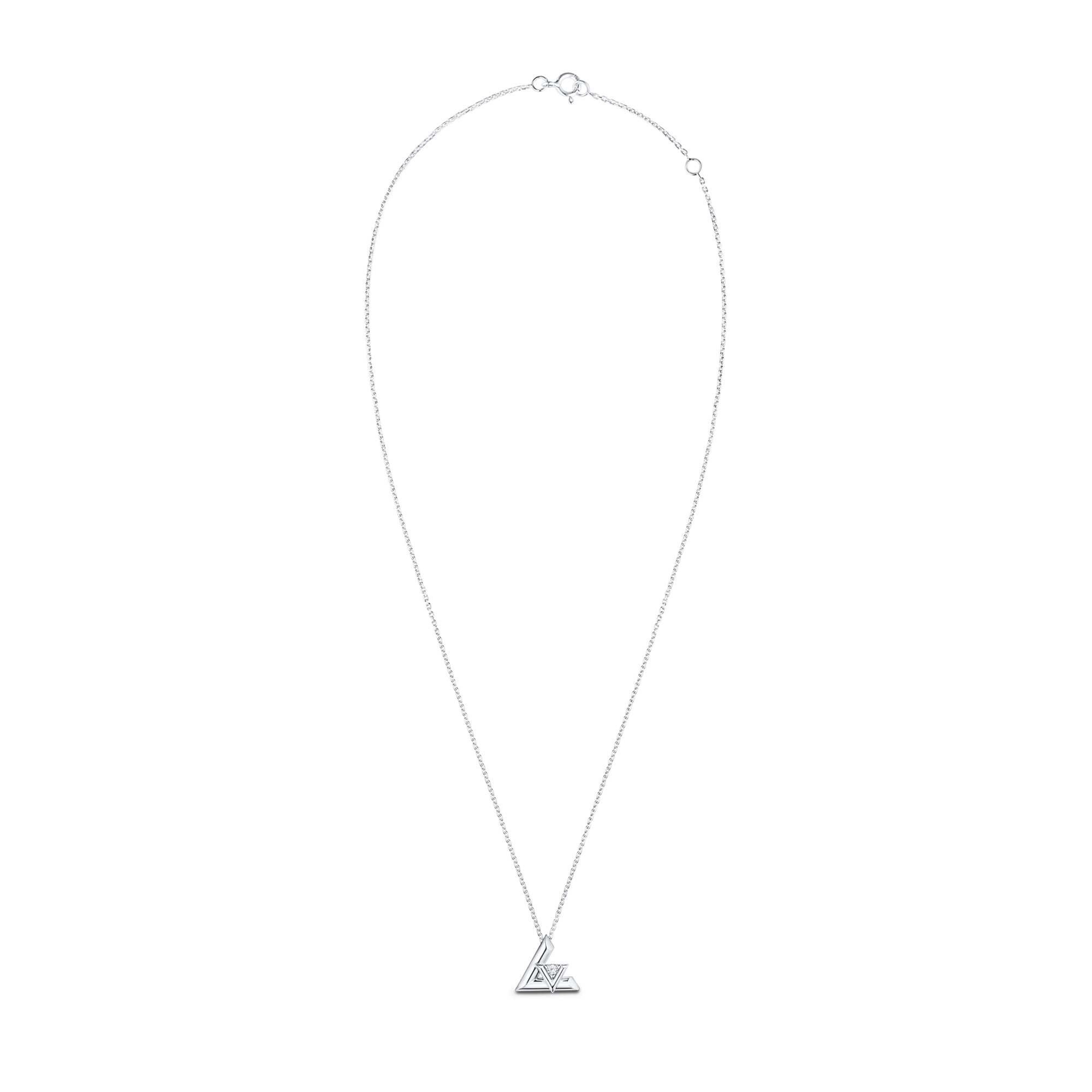 LV Volt One Small Pendant, White Gold And Diamond - Jewelry